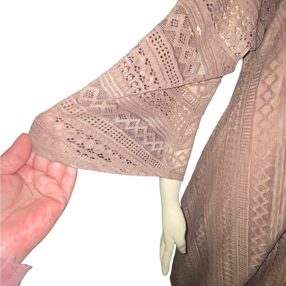 Torrid size 1 plus size mauve lace dress NWTS 14/16 - Picture 2 of 10
